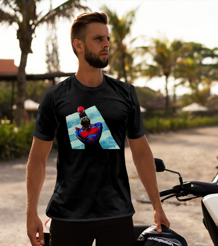 Spider Man Peter Parker Marvel Cinematic Universe Dual Perspective T-Shirt