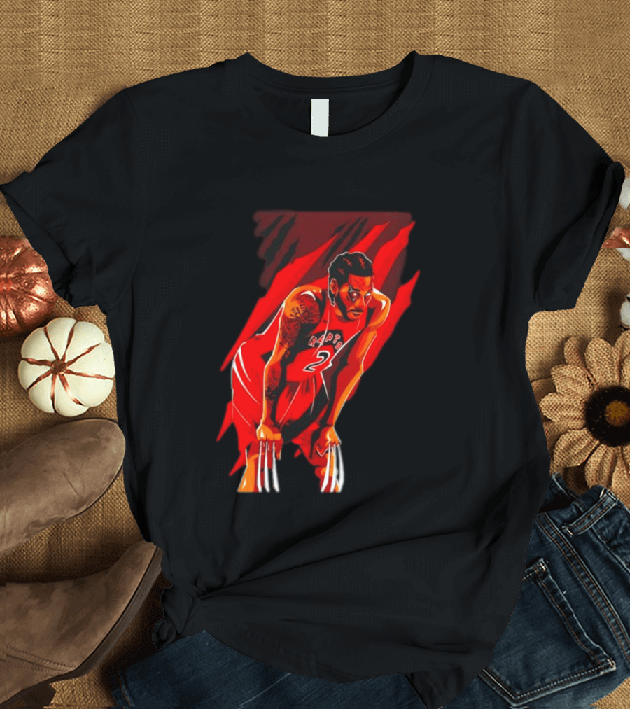 Kawhi Leonard Wolverine Claws Toronto Raptors 2 Jersey Return T-Shirt