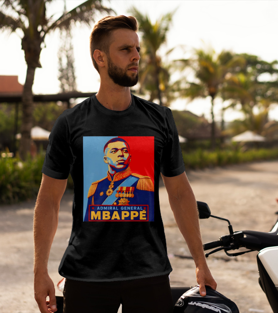 Admiral General Mbappe Propaganda Football T-Shirt