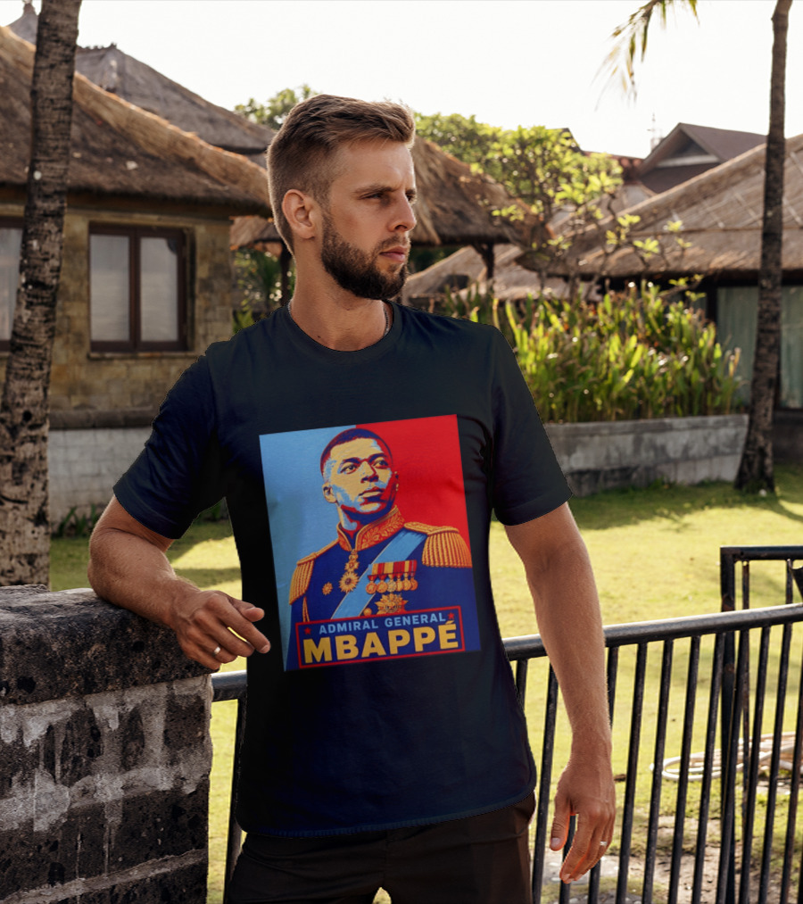 Admiral General Mbappe Propaganda Football T-Shirt