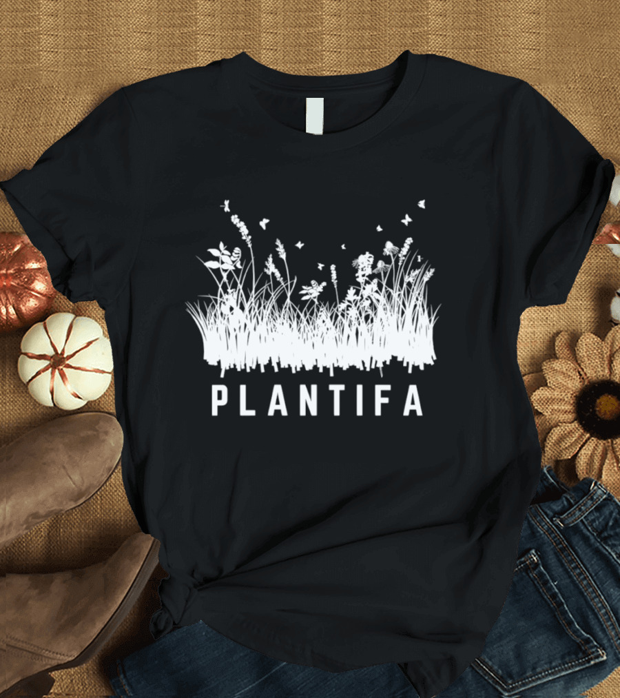 Butterflies And Plantifa Wildflowers T-Shirt