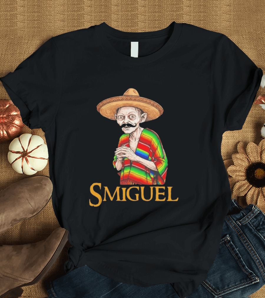 Smiguel Gollum Sombrero Rainbow Poncho T-Shirt