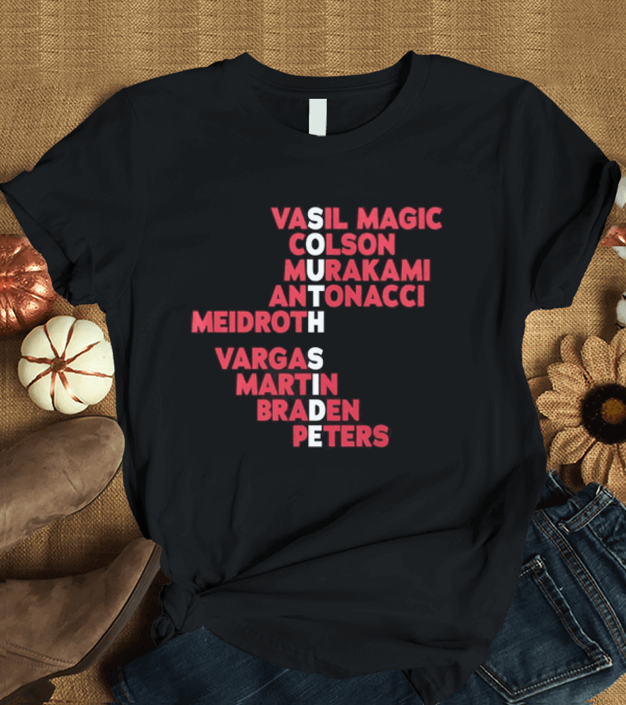 South Side 2026 Baseball Roster Vasil Magic Colson Murakami Antonacci Reidroth Vargas Martin Braden Peters T-Shirt