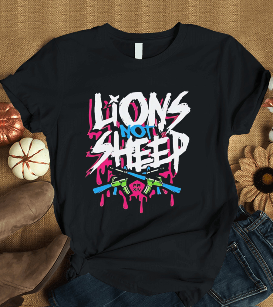Lions Not Sheep MM XIV AR 15 Rifles T-Shirt