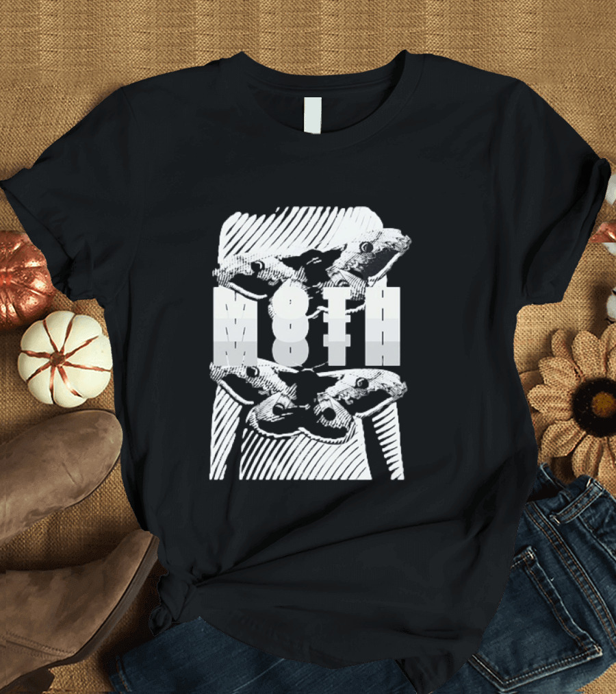 Moth Wings Reflective Optical Illusion T-Shirt