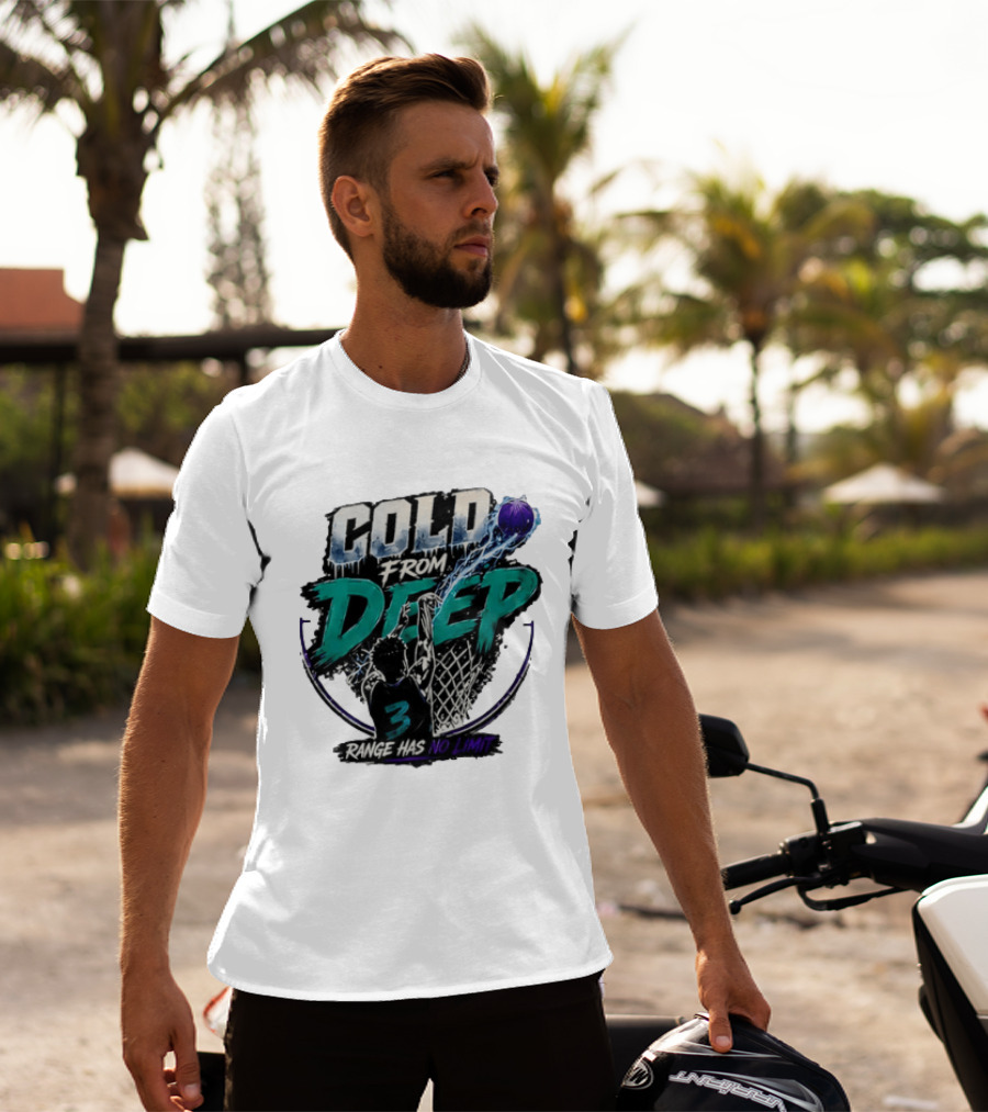 Cold From Deep Range Has No Limit Basketball 3 T-Shirt