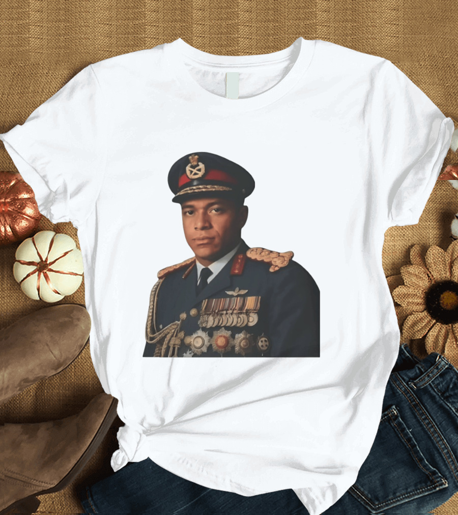 Kylian Mbappe Military Uniform Meme T-Shirt