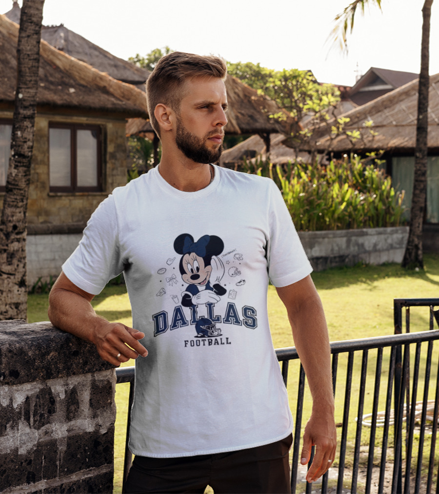 Dallas Cowboys Minnie Mouse Football Collaboration T-Shirt