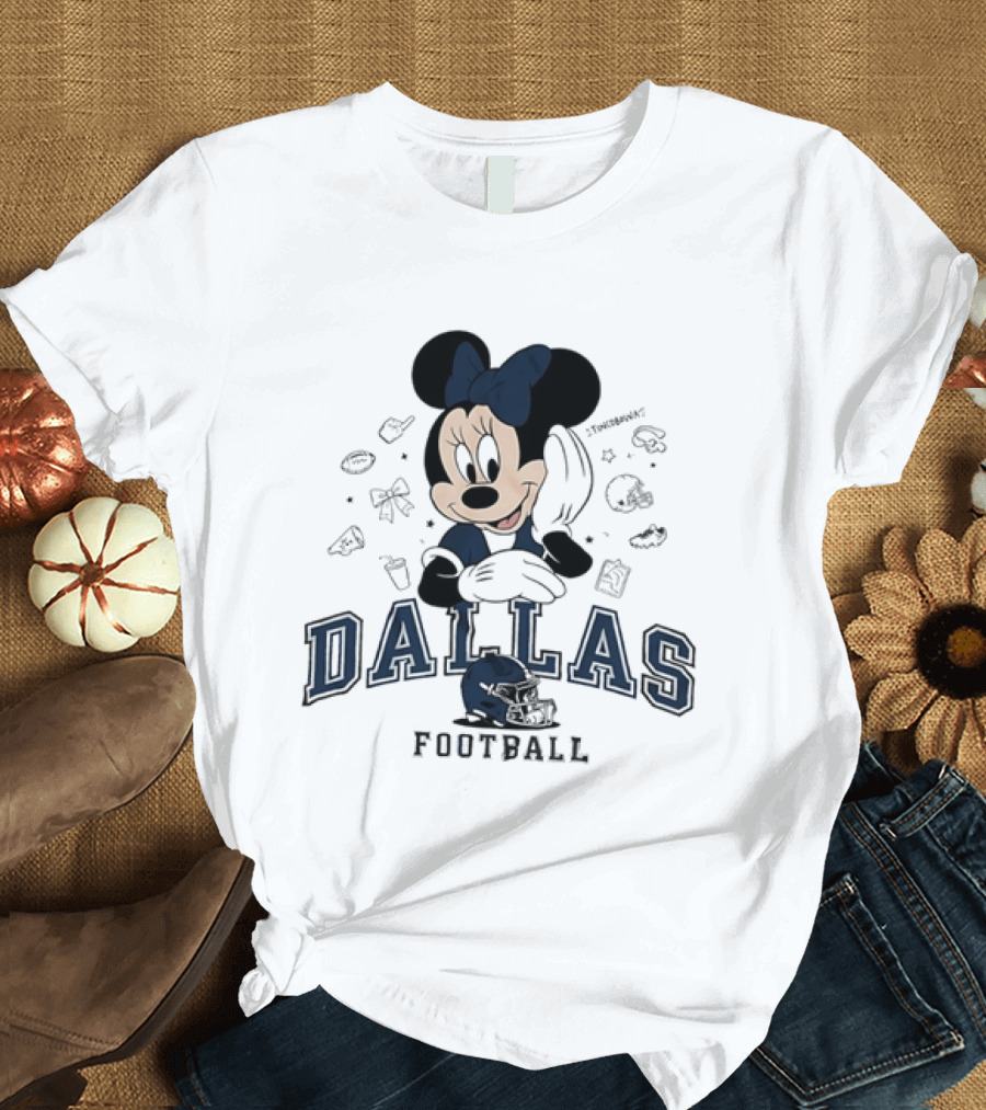 Dallas Cowboys Minnie Mouse Football Collaboration T-Shirt