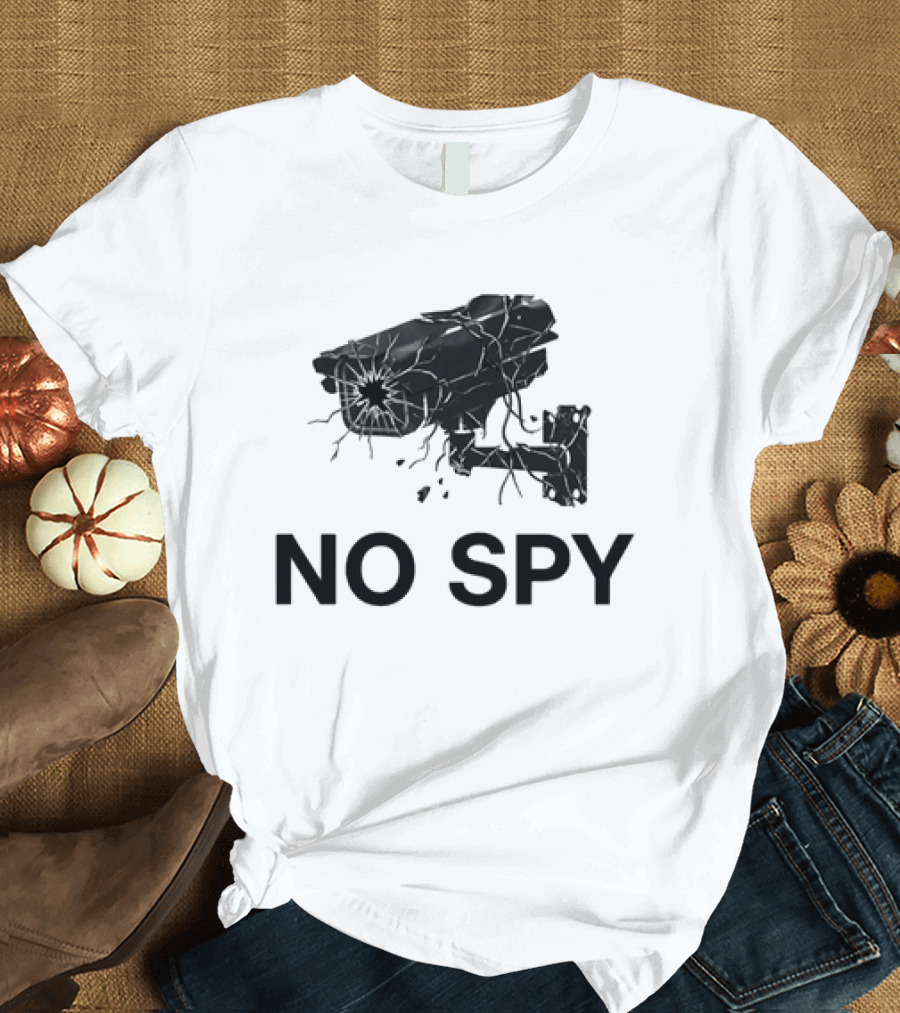 No Spy Surveillance Camera Privacy Anti Surveillance Gadsden Flag T-Shirt