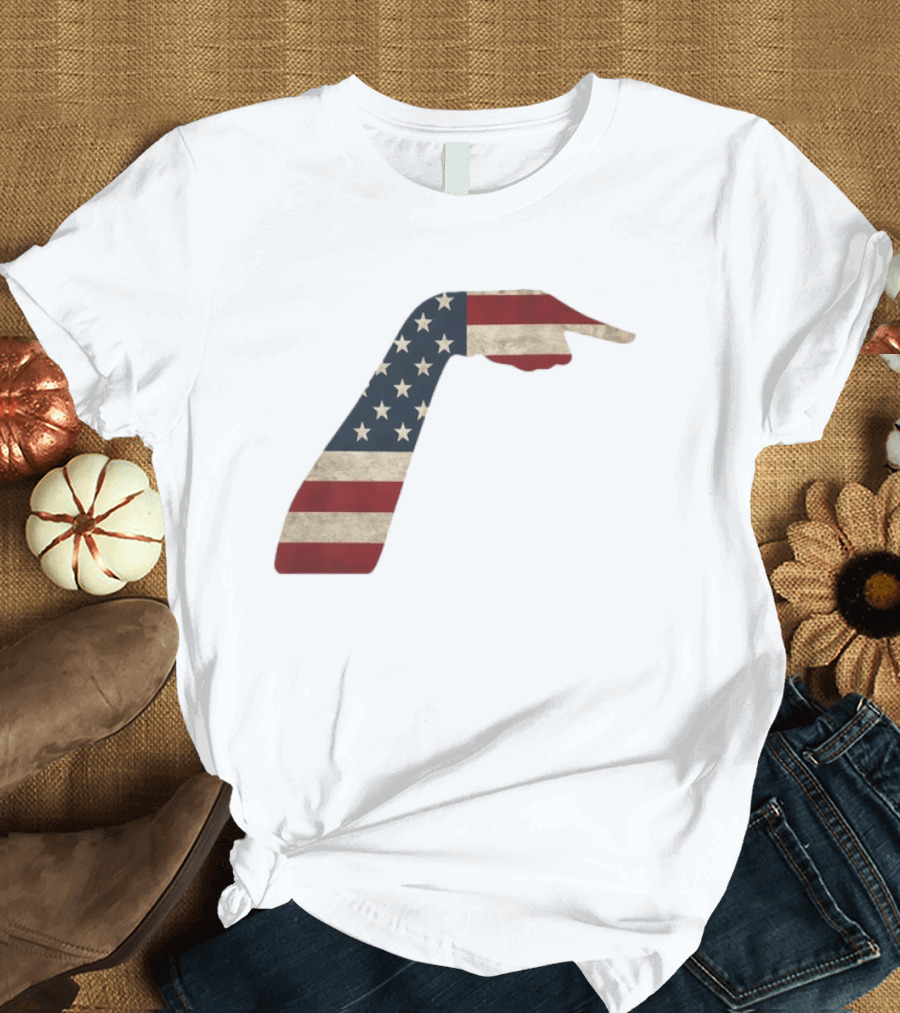 Sophie Cunningham American Flag Pointing Hand Patriotic USA Indiana Fever 2026 T-Shirt