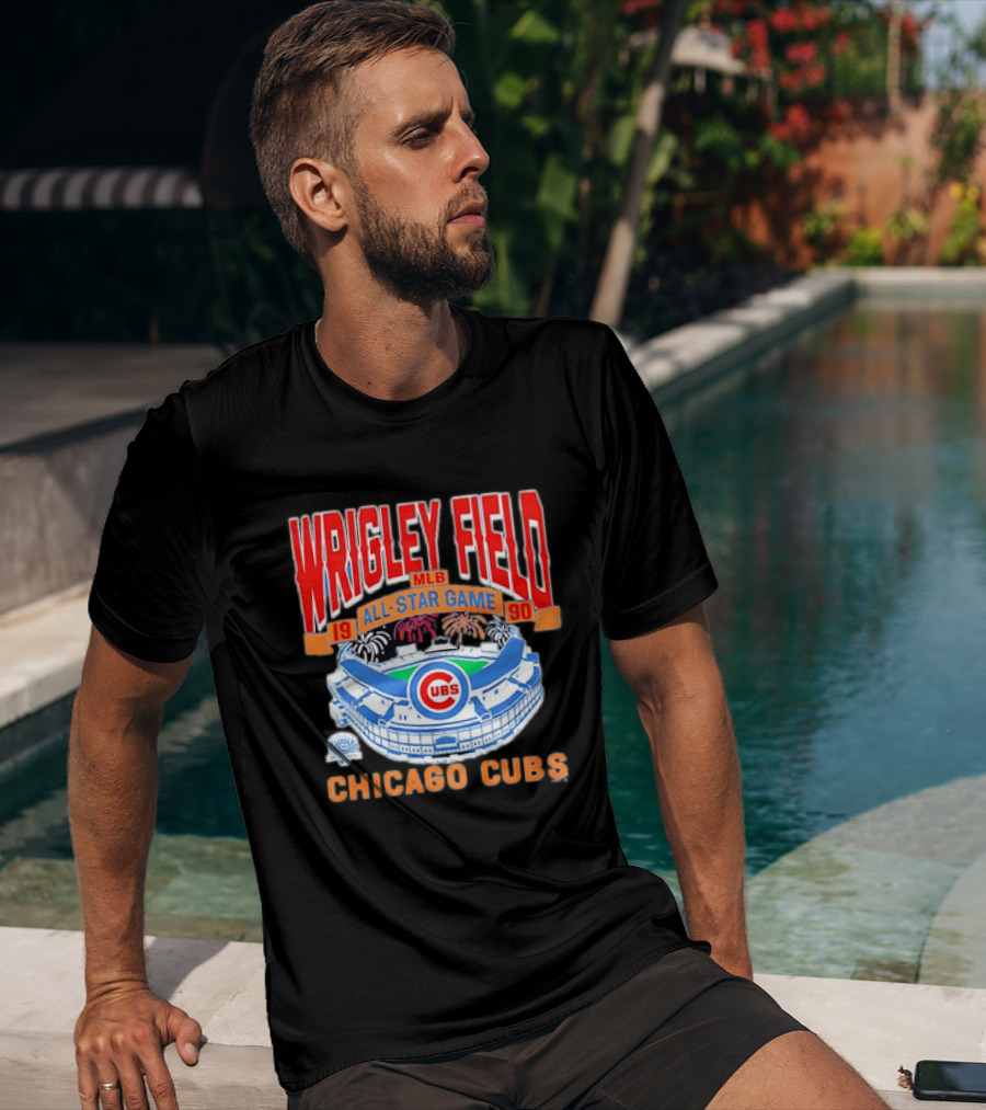 Wrigley Field 1990 MLB All Star Game Chicago Cubs T-Shirt