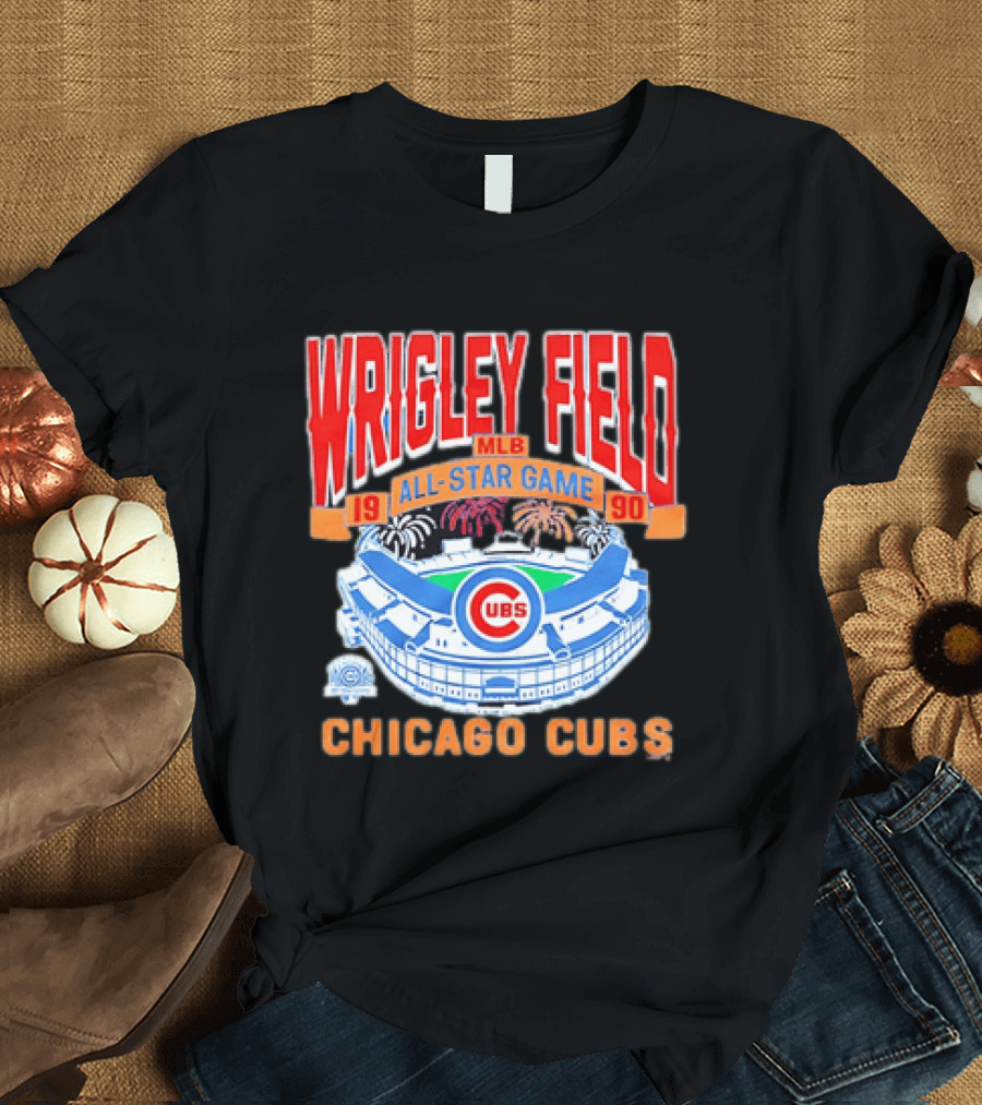 Wrigley Field 1990 MLB All Star Game Chicago Cubs T-Shirt
