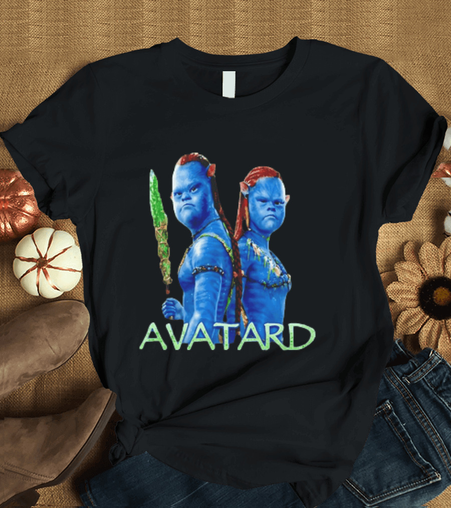 Avatar Avatard Blue Characters Humor Down T-Shirt