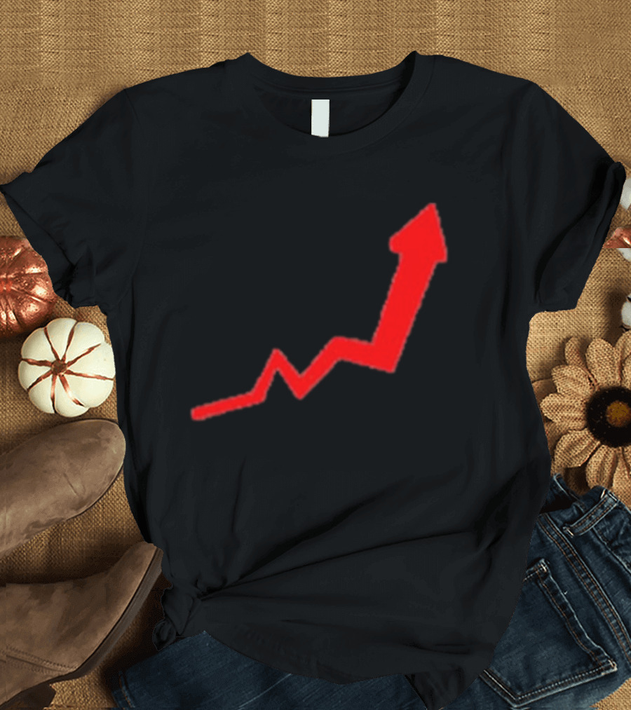 Dayu Stock Market Rising Chart Arrow Trending Upwards Stop Stock T-Shirt