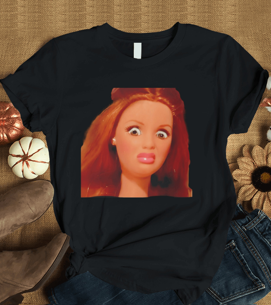 Disgusted Doll Meme Funny Barbie Expression T-Shirt
