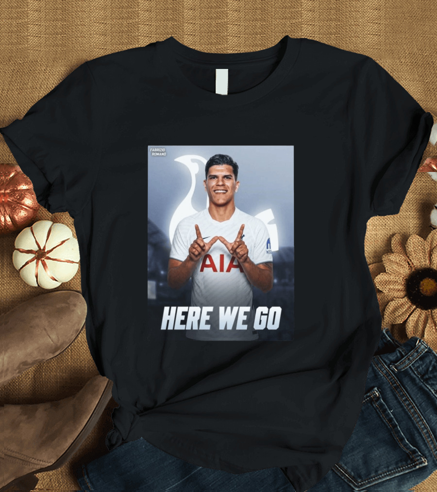Fabrizio Romano Mateus Fernande Tottenham Here We Go T-Shirt