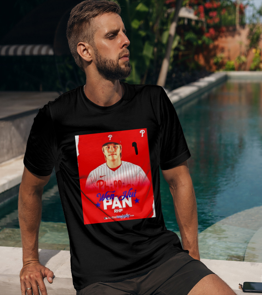 Wen Hui Pan Philadelphia Phillies RHP 2026 MLB All Star Futures Game T-Shirt