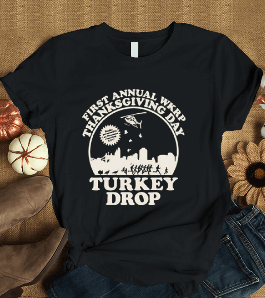WKRP In Cincinnati First Annual Thanksgiving Day Turkey Drop T-Shirt