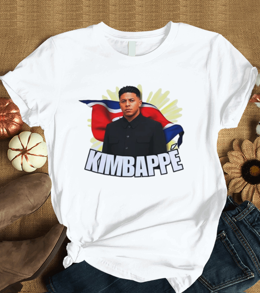 Kimbappé North Korea Leader Red Flag Fusion T-Shirt