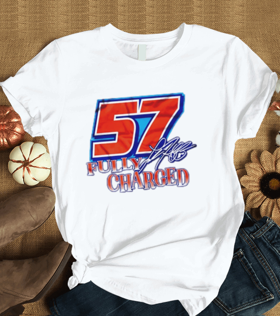 Kyle Larson 57 Fully Charged Hendrick Motorsports Racing Fan T-Shirt