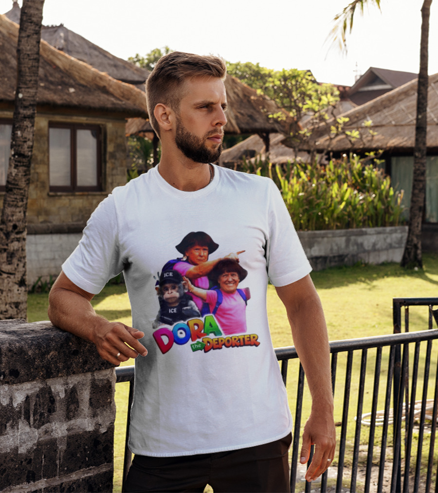 Dora The Deporter ICE Parody Cartoon T-Shirt