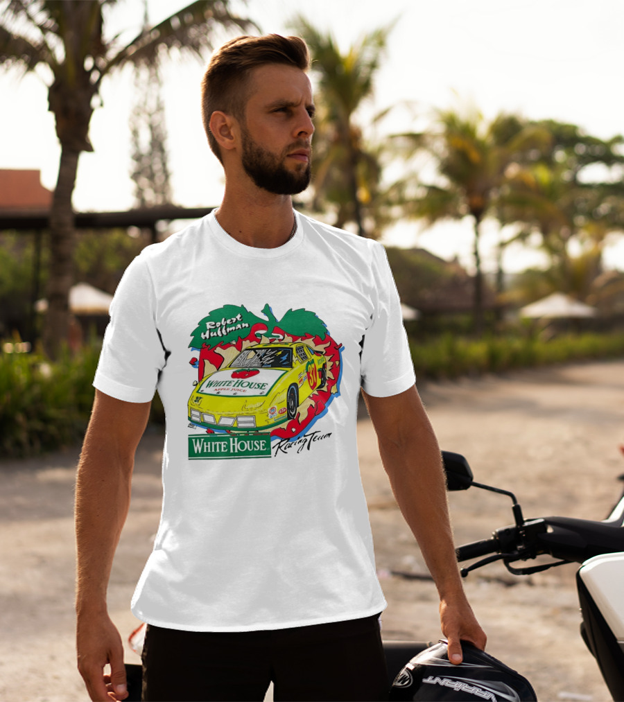 Robert Huffman White House Apple Juice Racing Team Car 37 NASCAR T-Shirt
