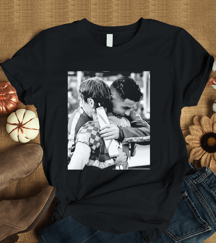 Football Unites The World Luka Modrić Cristiano Ronaldo Hug Memorial T-Shirt
