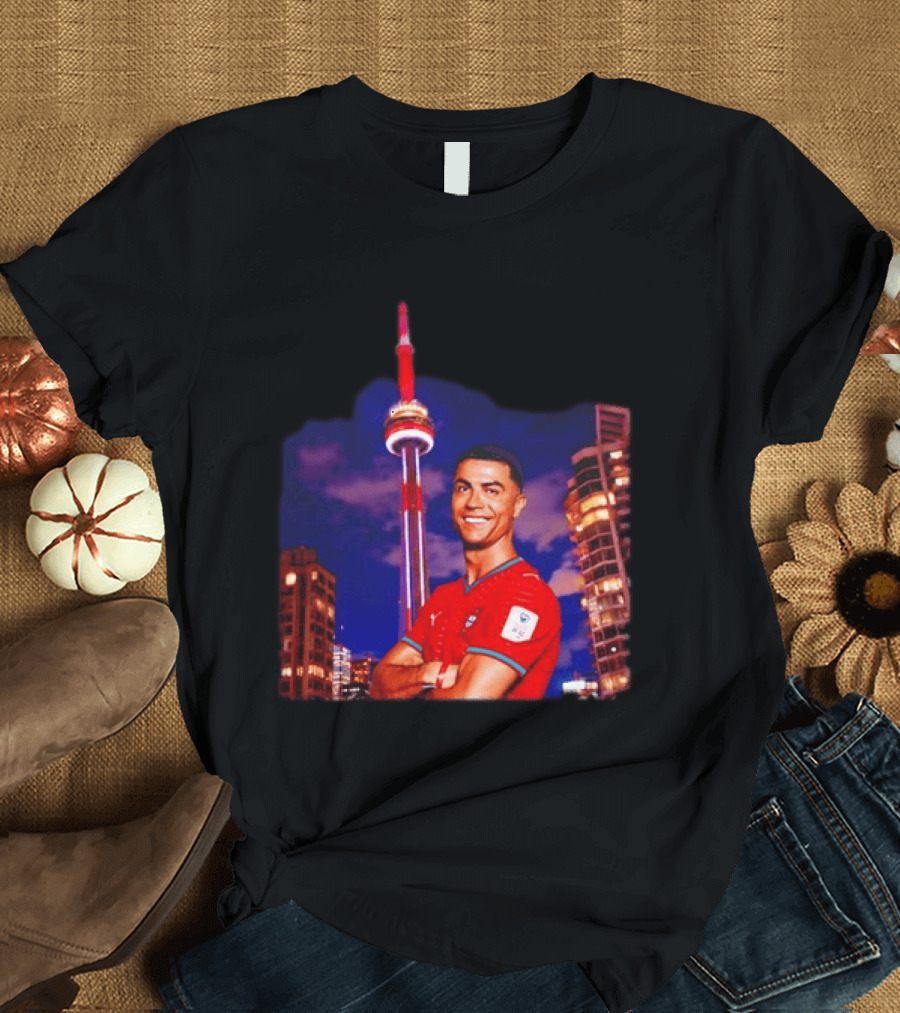 Cristiano Ronaldo Portugal National Team Iconic Victory Celebration T-Shirt