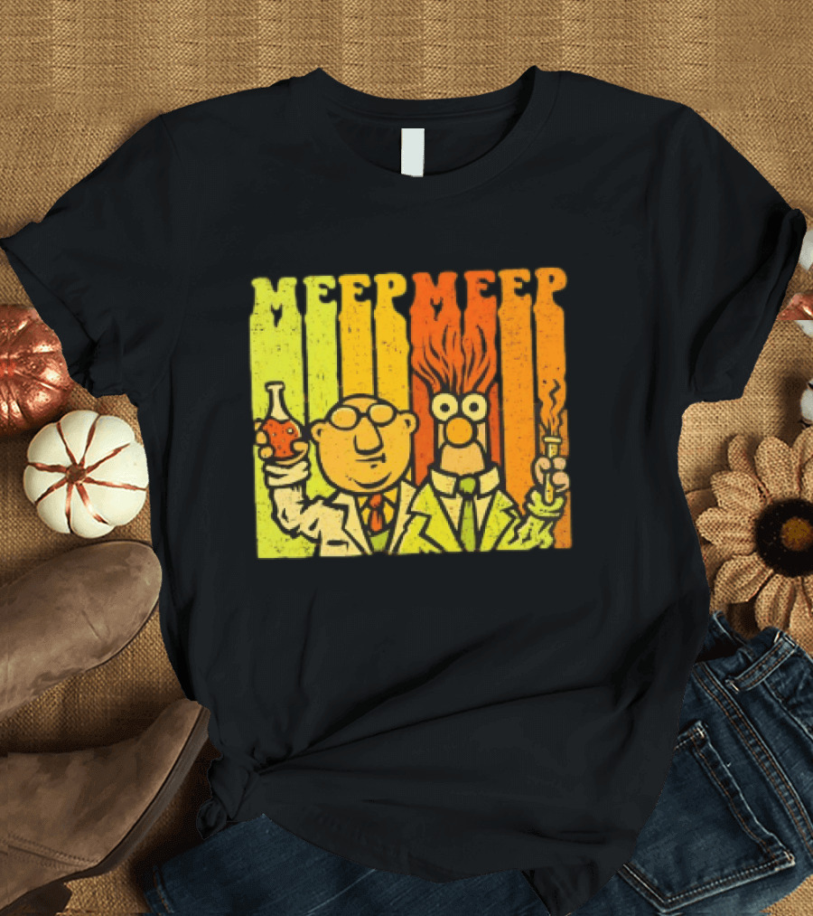 Dr. Bunsen Honeydew And Beaker Meep Meep Retro Chemistry Duo T-Shirt