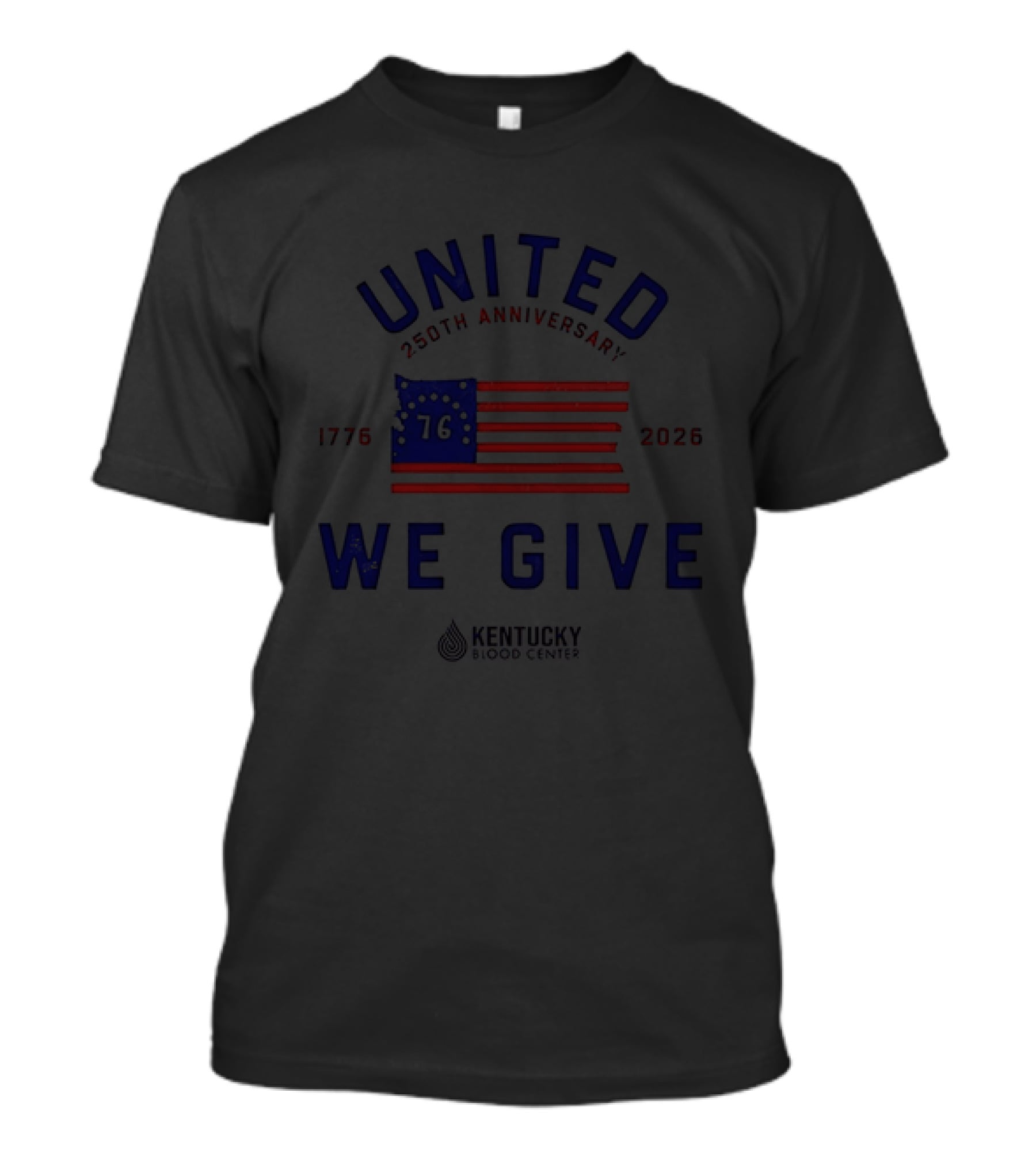 United We Give 250th Anniversary 1776 2026 American Flag Kentucky Association T-Shirt