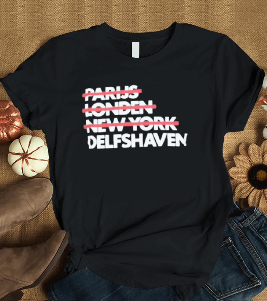Parijs Londen New York Delfshaven Rotterdam T-Shirt