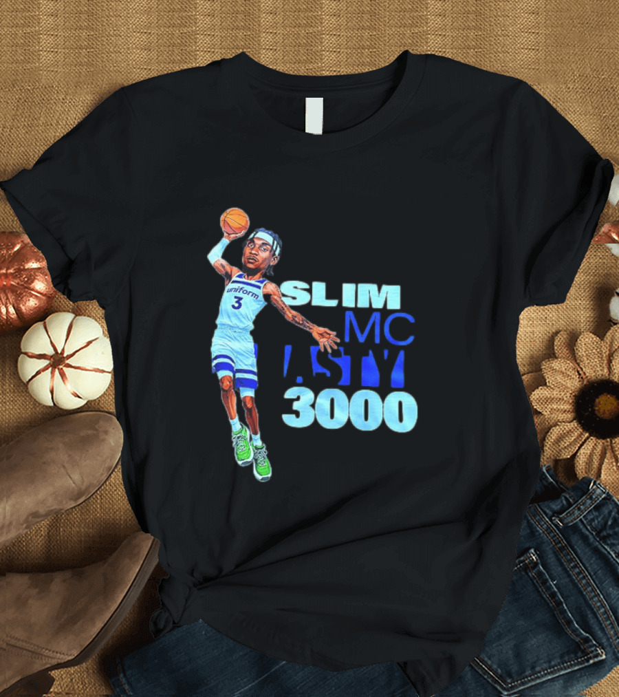 Slim Mc Nasty 3000 Jaden McDaniels Minnesota Timberwolves NBA Uniform 3 T-Shirt