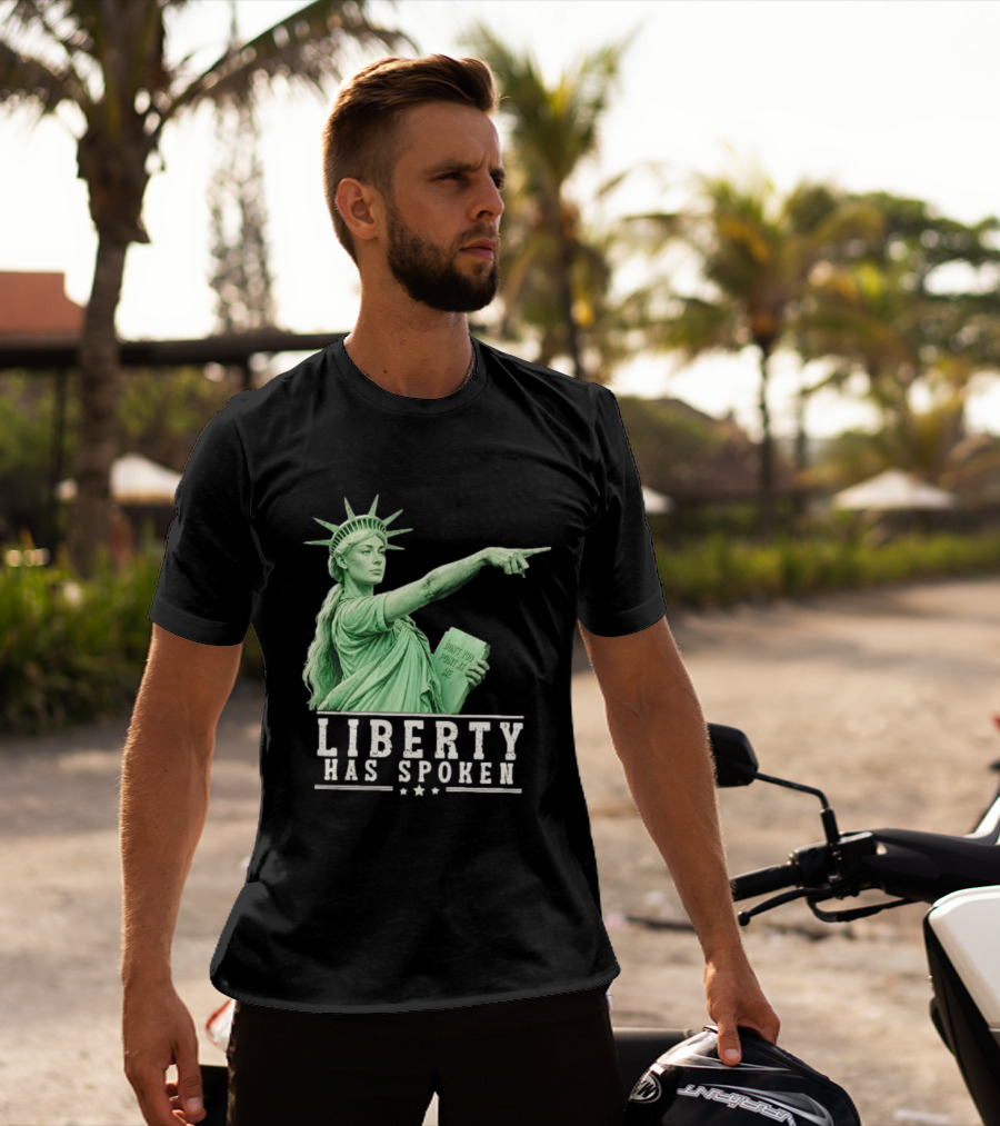 Liberty Has Spoken Statue Of Liberty Sophie Cunningham Pointing Don't You Point At Me T-Shirt