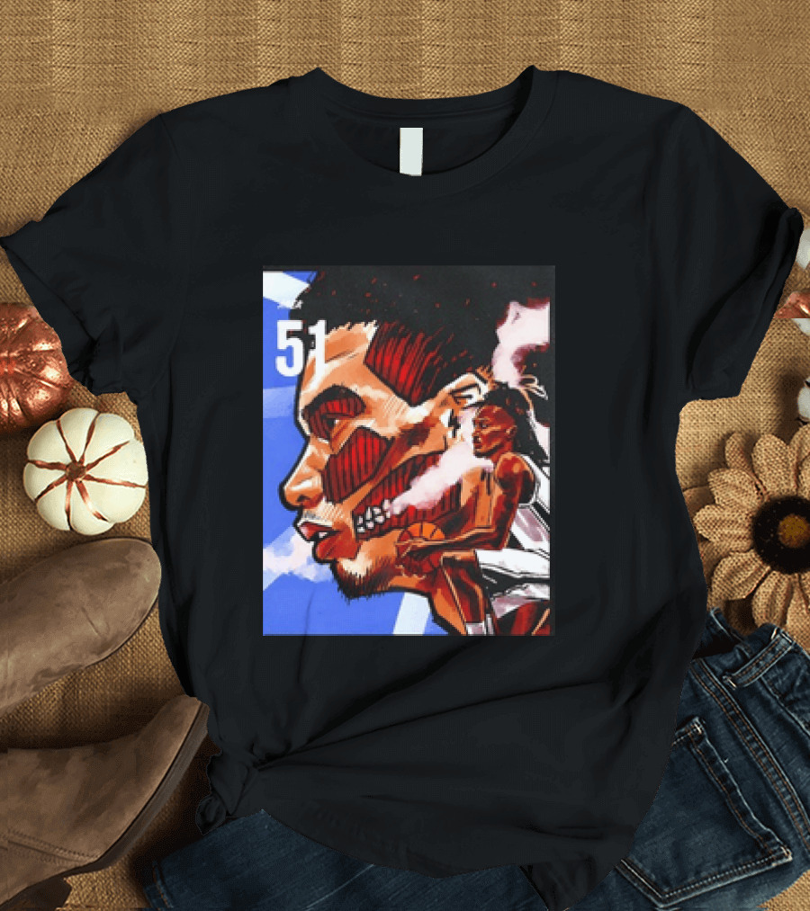 51 Wembanyama Anime San Antonio Spurs Alien T-Shirt