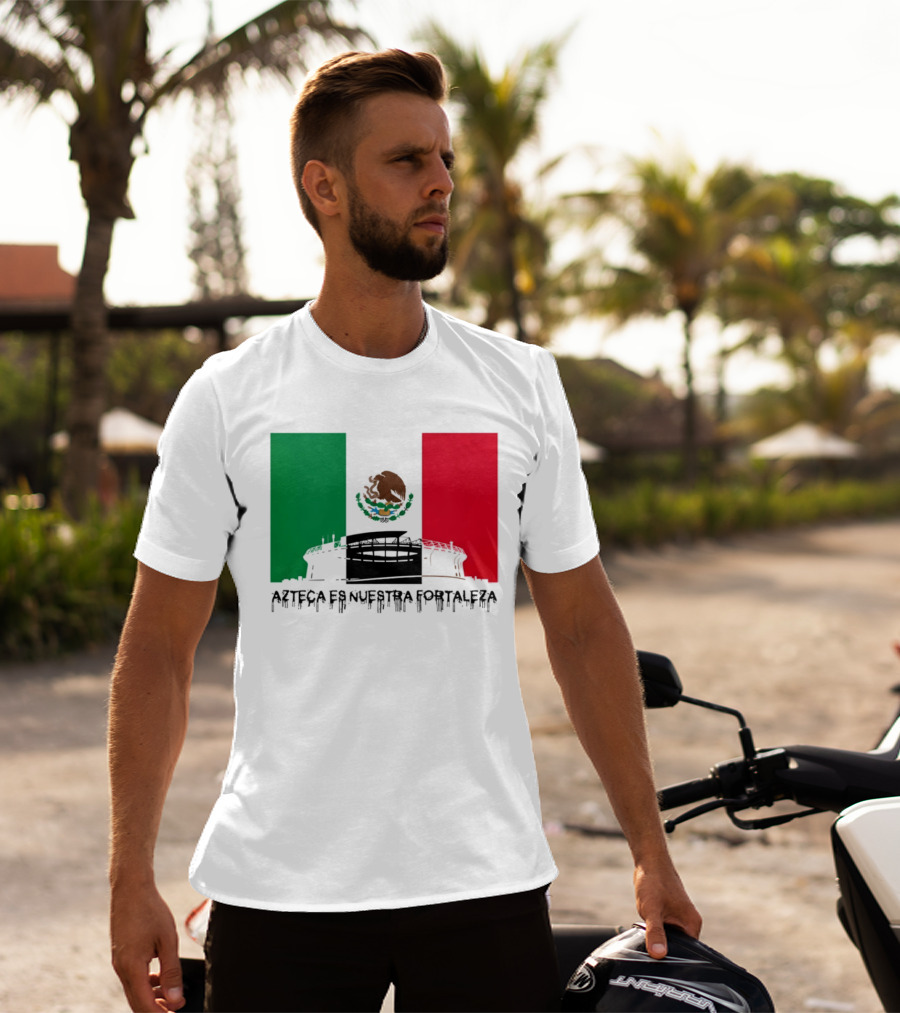 Estadio Azteca Es Nuestra Fortaleza Altitude Mexico Football T-Shirt