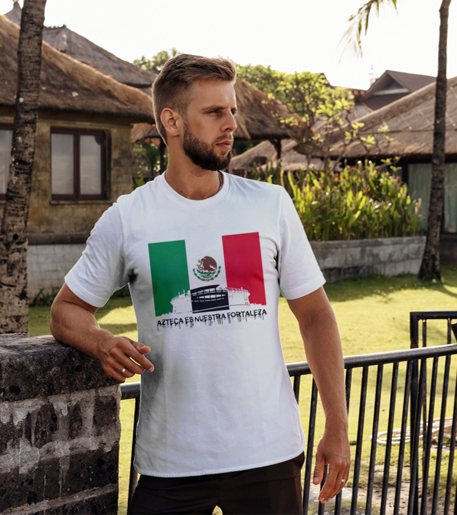 Estadio Azteca Es Nuestra Fortaleza Altitude Mexico Football T-Shirt