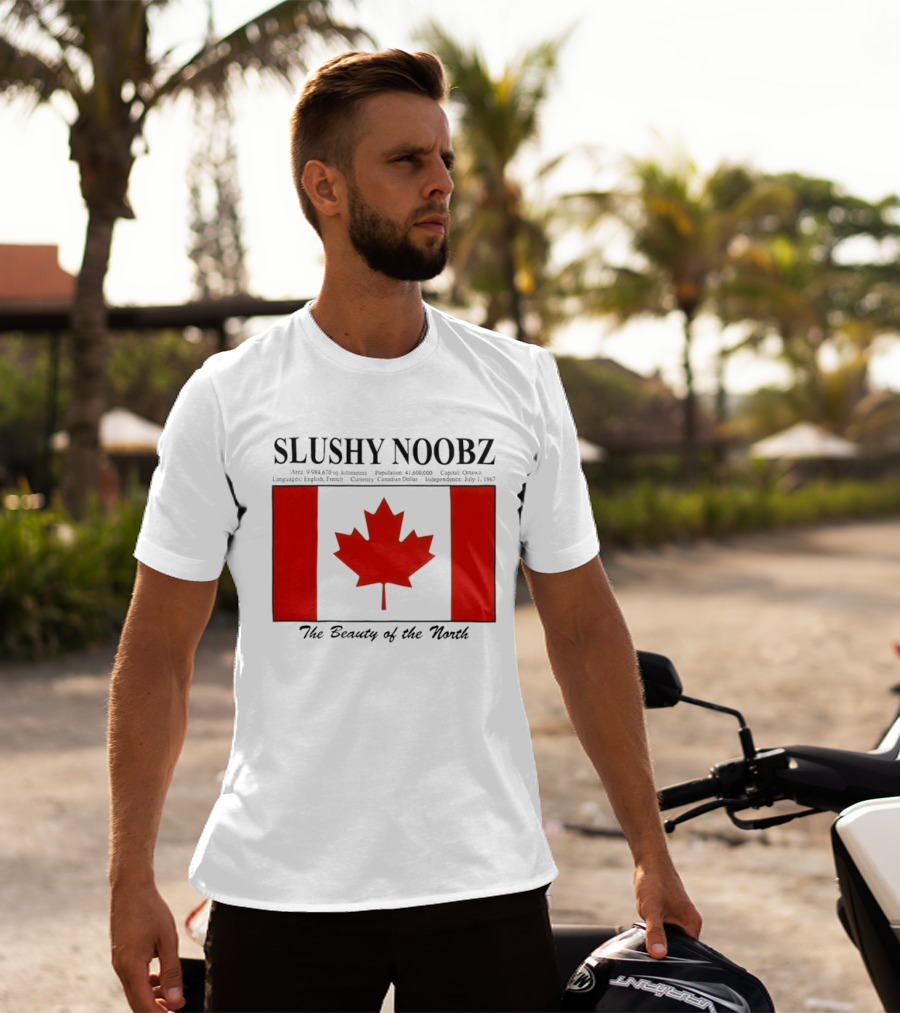 SLUSHY NOOBZ Canada Facts 1867 The Beauty Of The North Maples T-Shirt