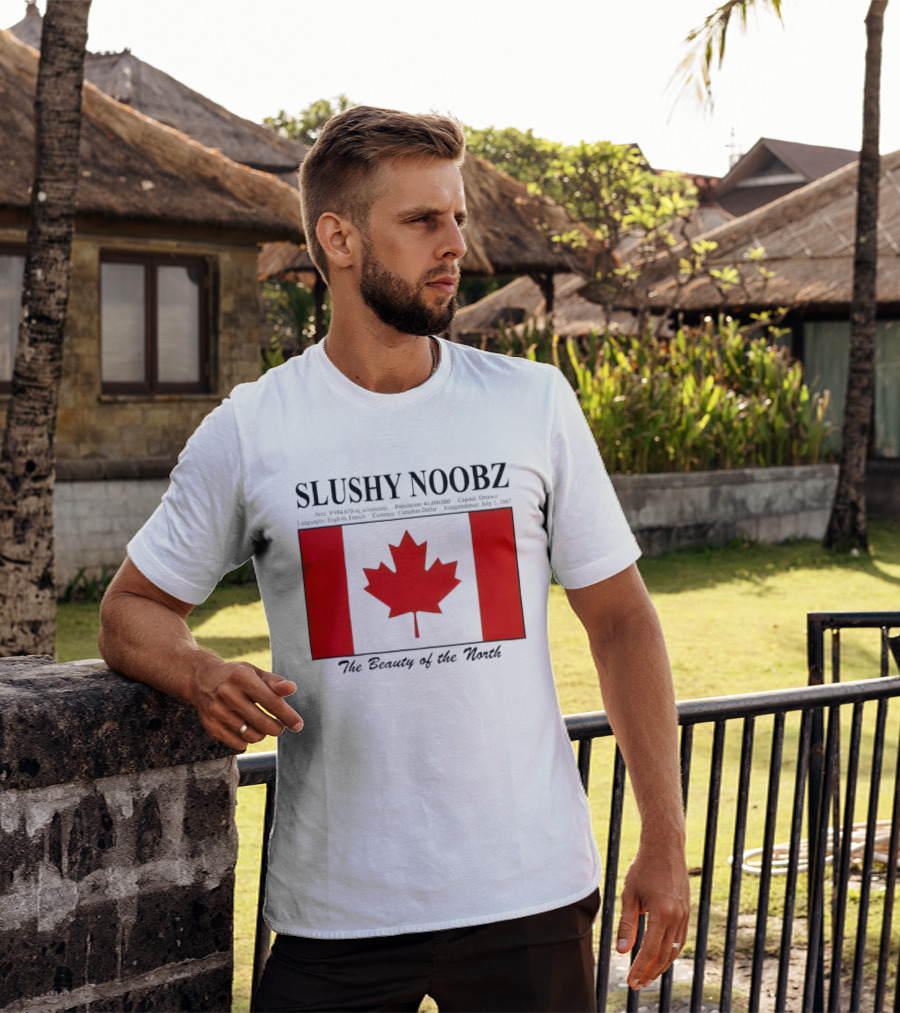 SLUSHY NOOBZ Canada Facts 1867 The Beauty Of The North Maples T-Shirt