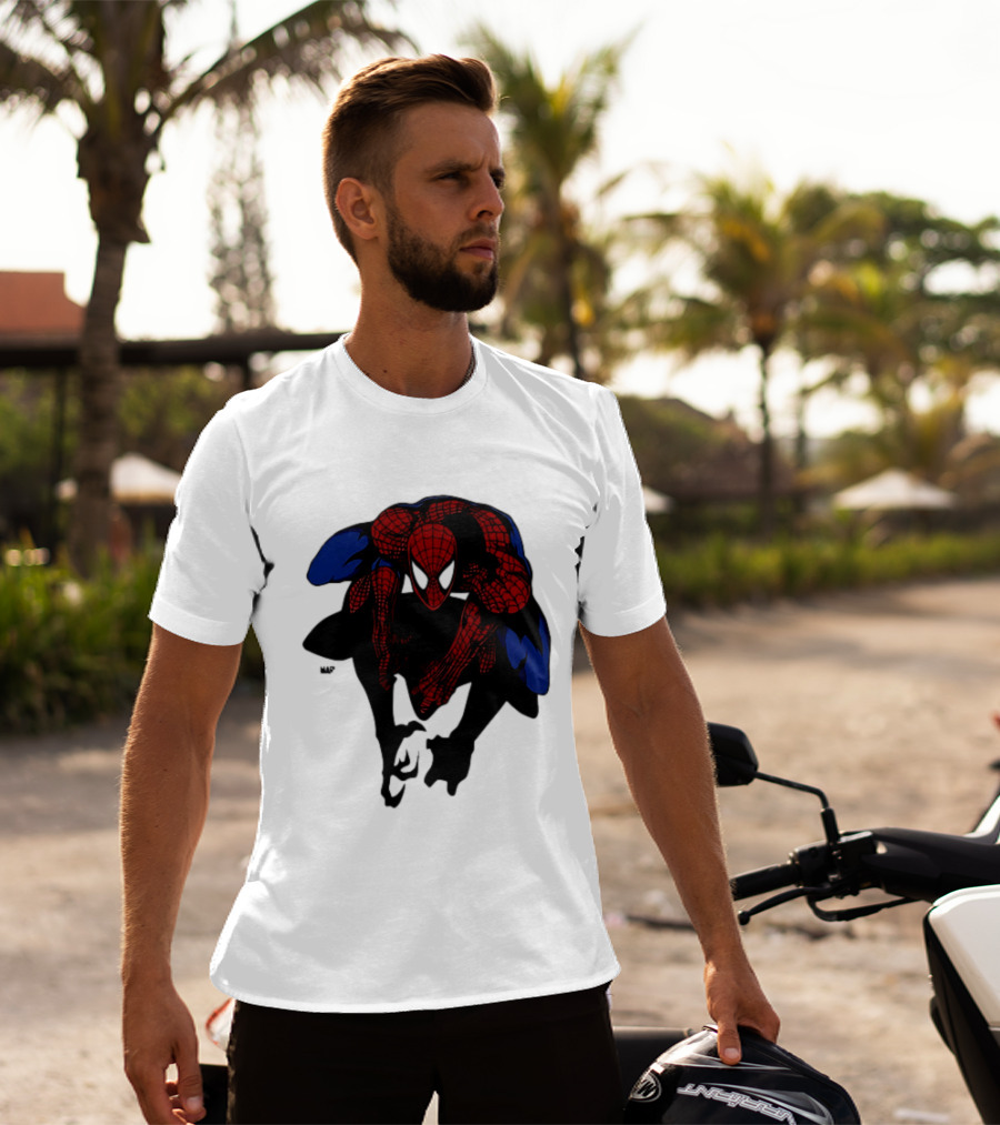 Spider Man Marvel Comics Dynamic Action Pose T-Shirt
