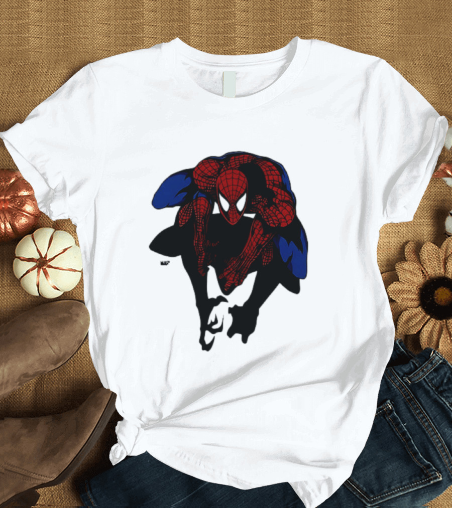 Spider Man Marvel Comics Dynamic Action Pose T-Shirt