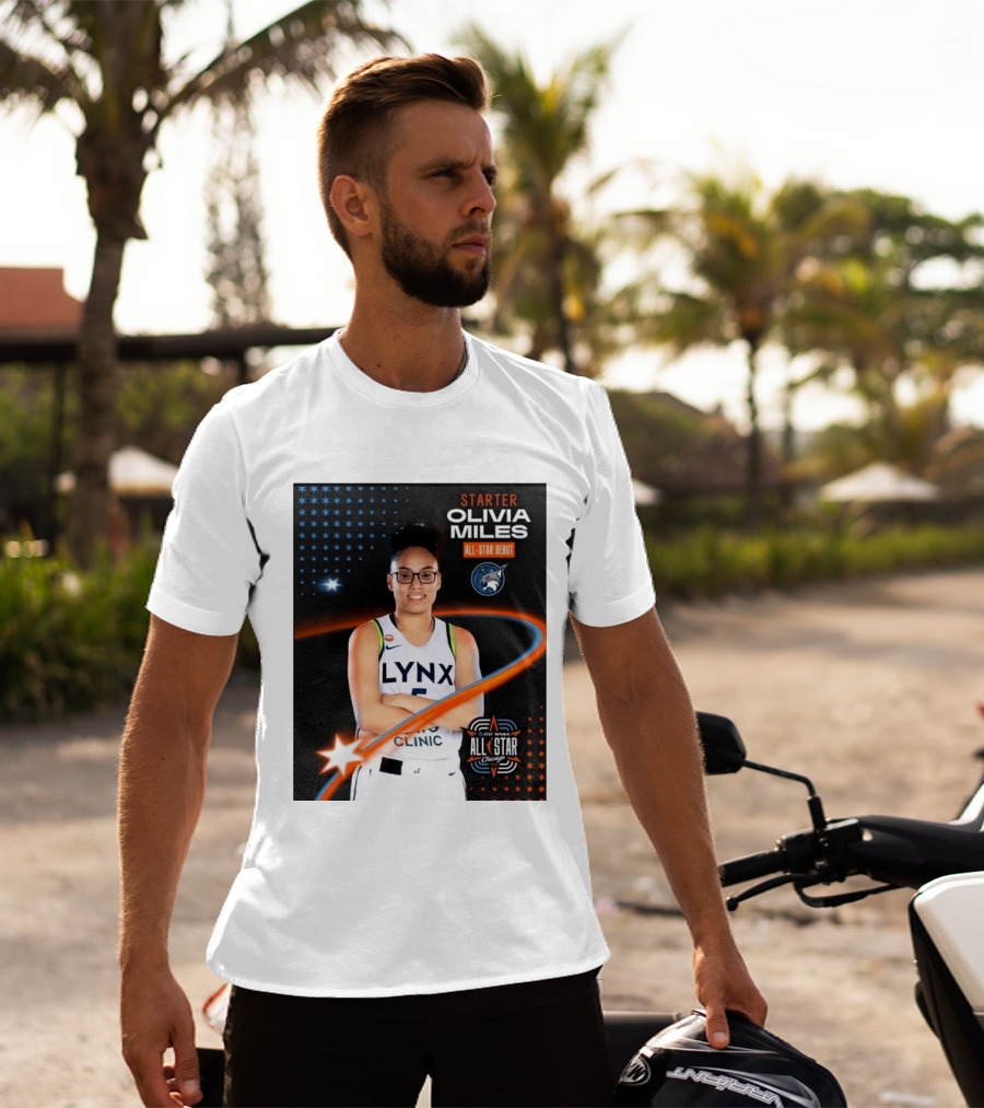 Starter Olivia Miles All Star Debut Lynx AT&T WNBA All Star Chicago T-Shirt
