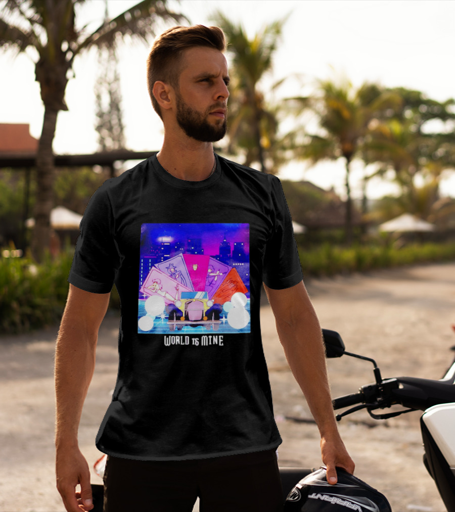 Lupin The Third Cast Classic Car Cityscape World Is Mine T-Shirt