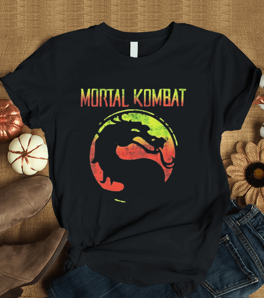 Mortal Kombat Yellow And Red Dragon T-Shirt