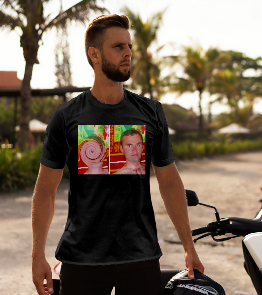 Swirly Kirk Charlie Robocough Kirkification Meme Spiral Face Effect T-Shirt
