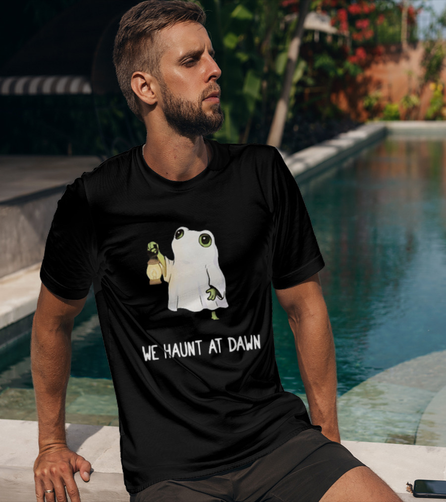 We Haunt At Dawn Ghost Frog Lantern T-Shirt