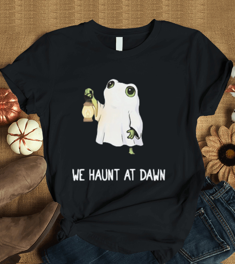 We Haunt At Dawn Ghost Frog Lantern T-Shirt