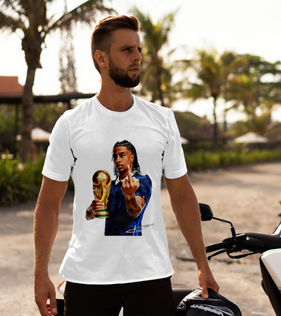 Michael Olise France National Team Middle Finger Trophy Celebration T-Shirt