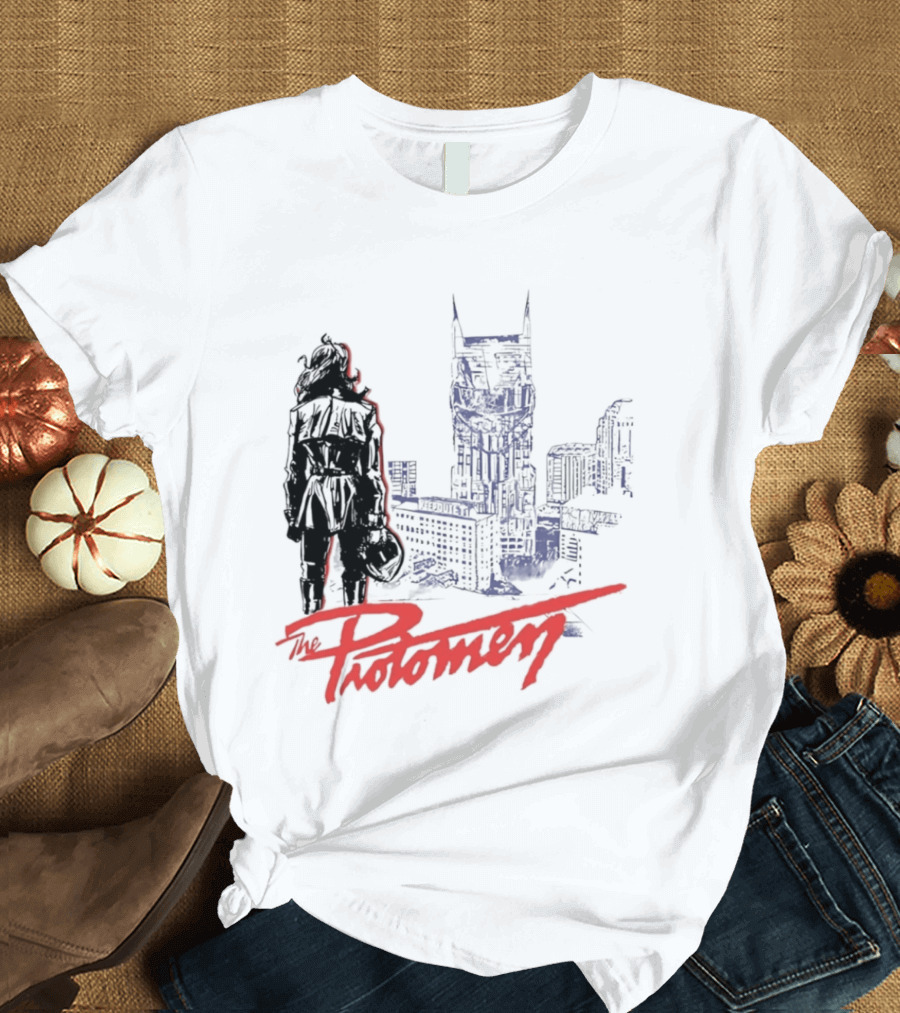 The Protomen Nashville Skyline Synthwave Rock Opera T-Shirt