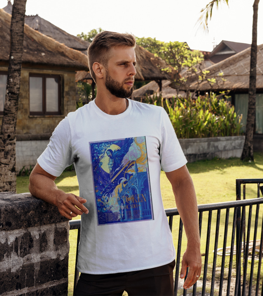 Sleep Token Even In Arcadia Angelic Moonlit Gothic Architecture T-Shirt
